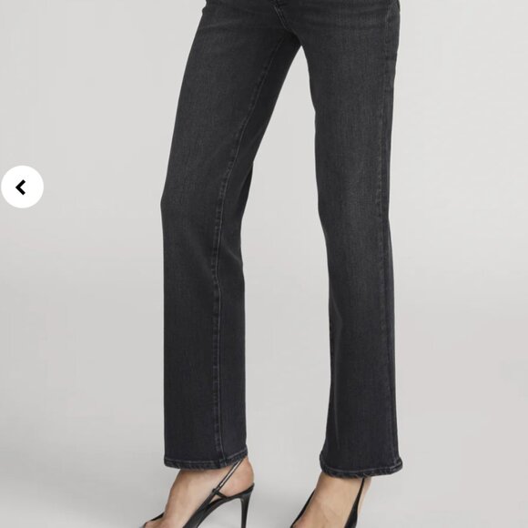 FRAME Le Sleek Straight Jeans | Washed Black| Size 32 - Picture 3 of 13